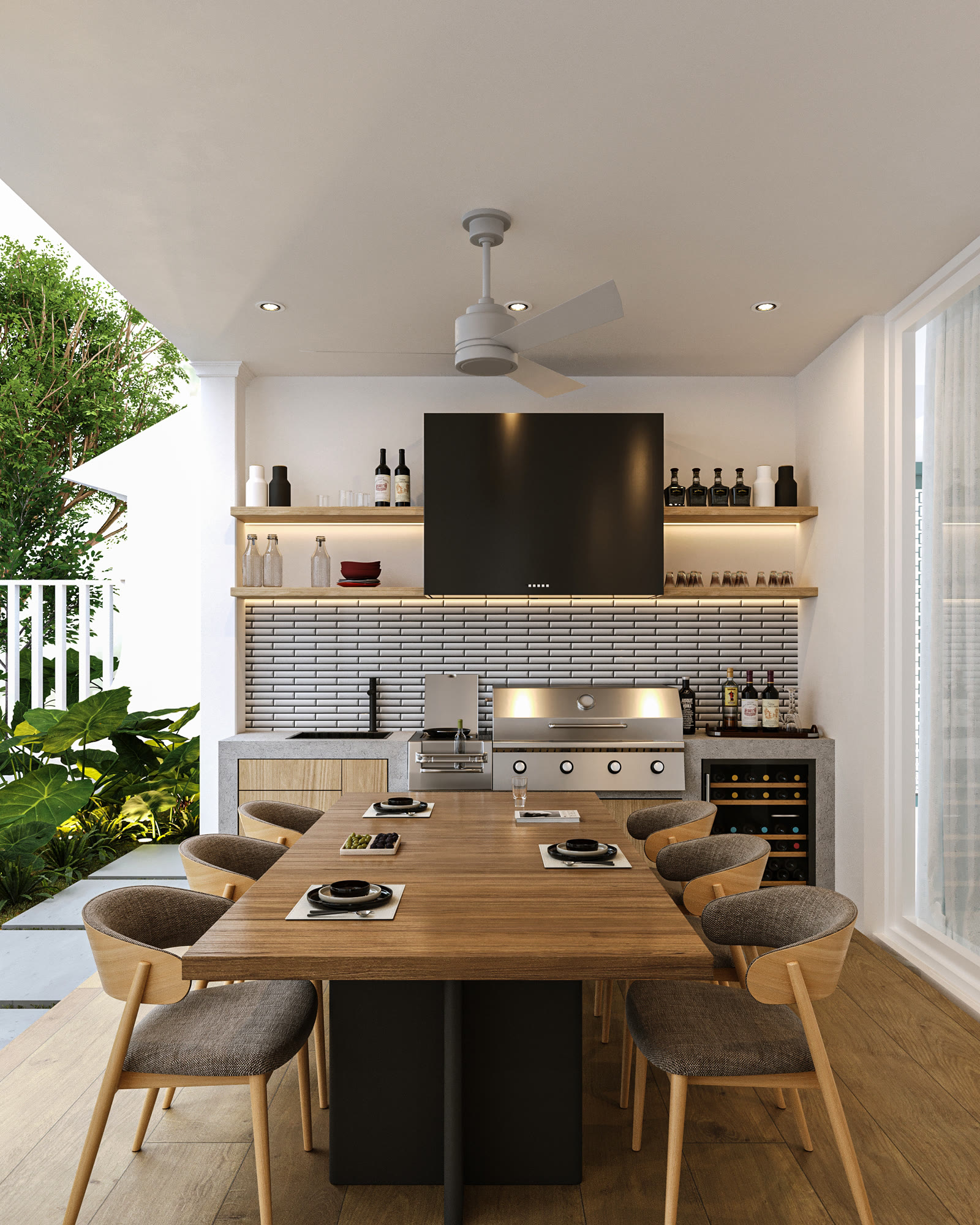 Galería y parrilla de Casa AM