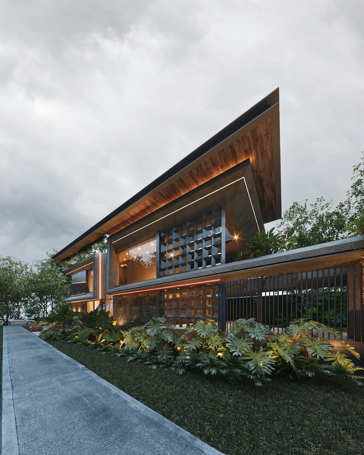 Render de Casa H1 antes de construirse